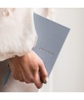 Linen Bound Pocket Journal | Luna Blue | Bullet